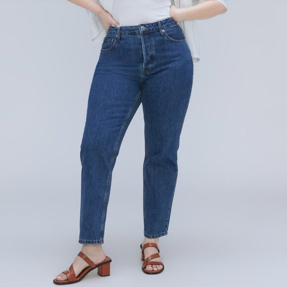 Everlane Denim - NWT Everlane Curvy '90s Cheeky Straight Jean Crop Size 31 in Deep Atlantic